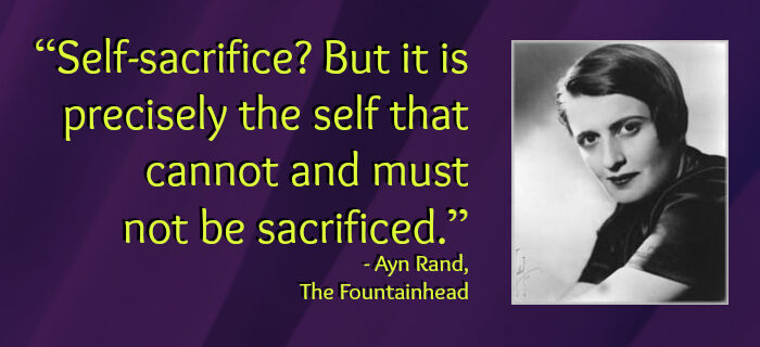 self sacrifice - ayn rand